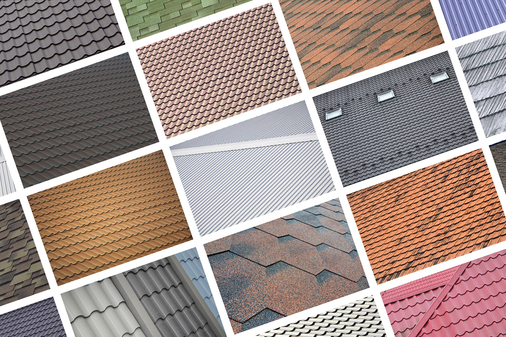 different types of roof materials