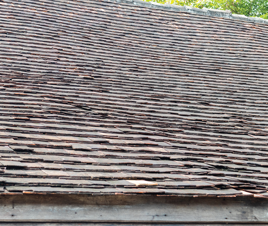 old roof ready for renovation